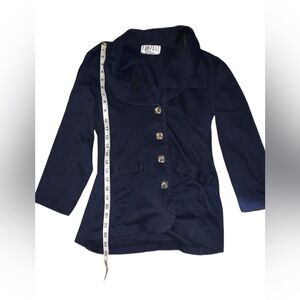 Rampage business button up blazer dark blue size medium